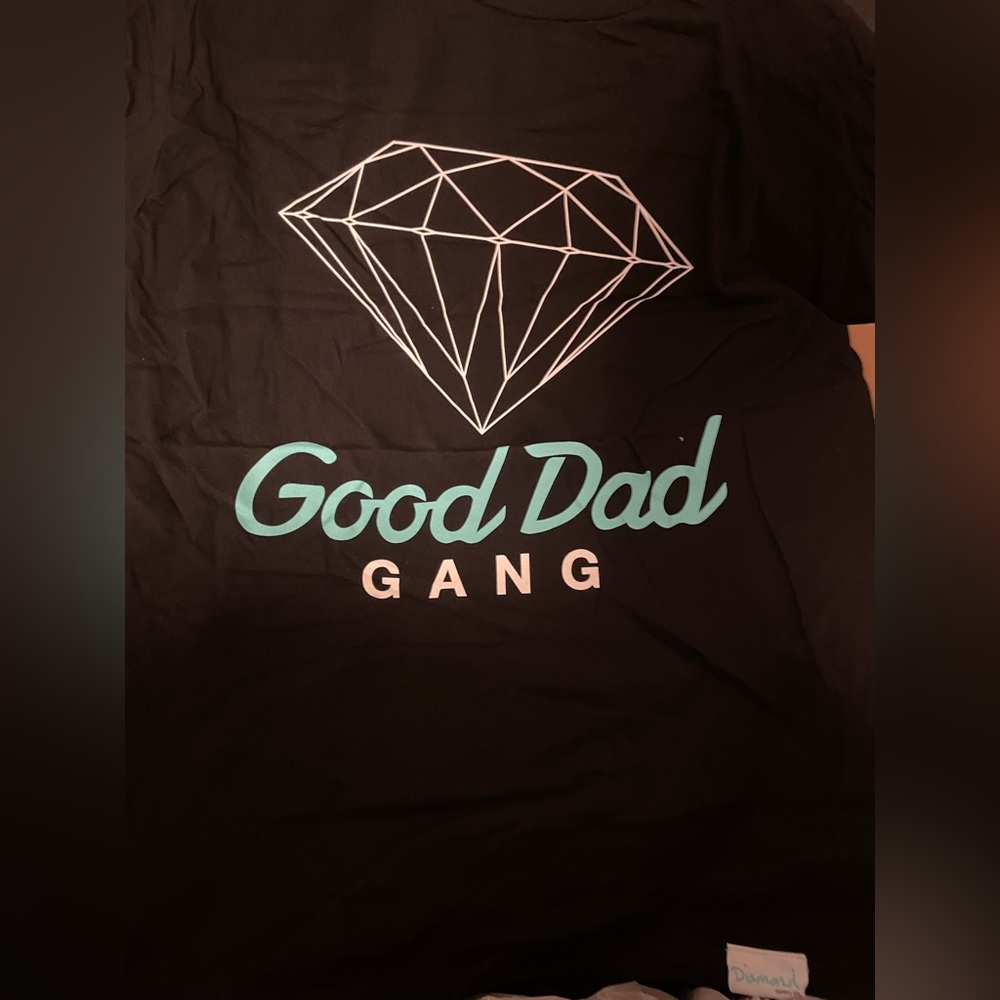 Diamond Supply Co x Good Dad Gang Hoodie Men’s Sz XL NEW OG Black with blue